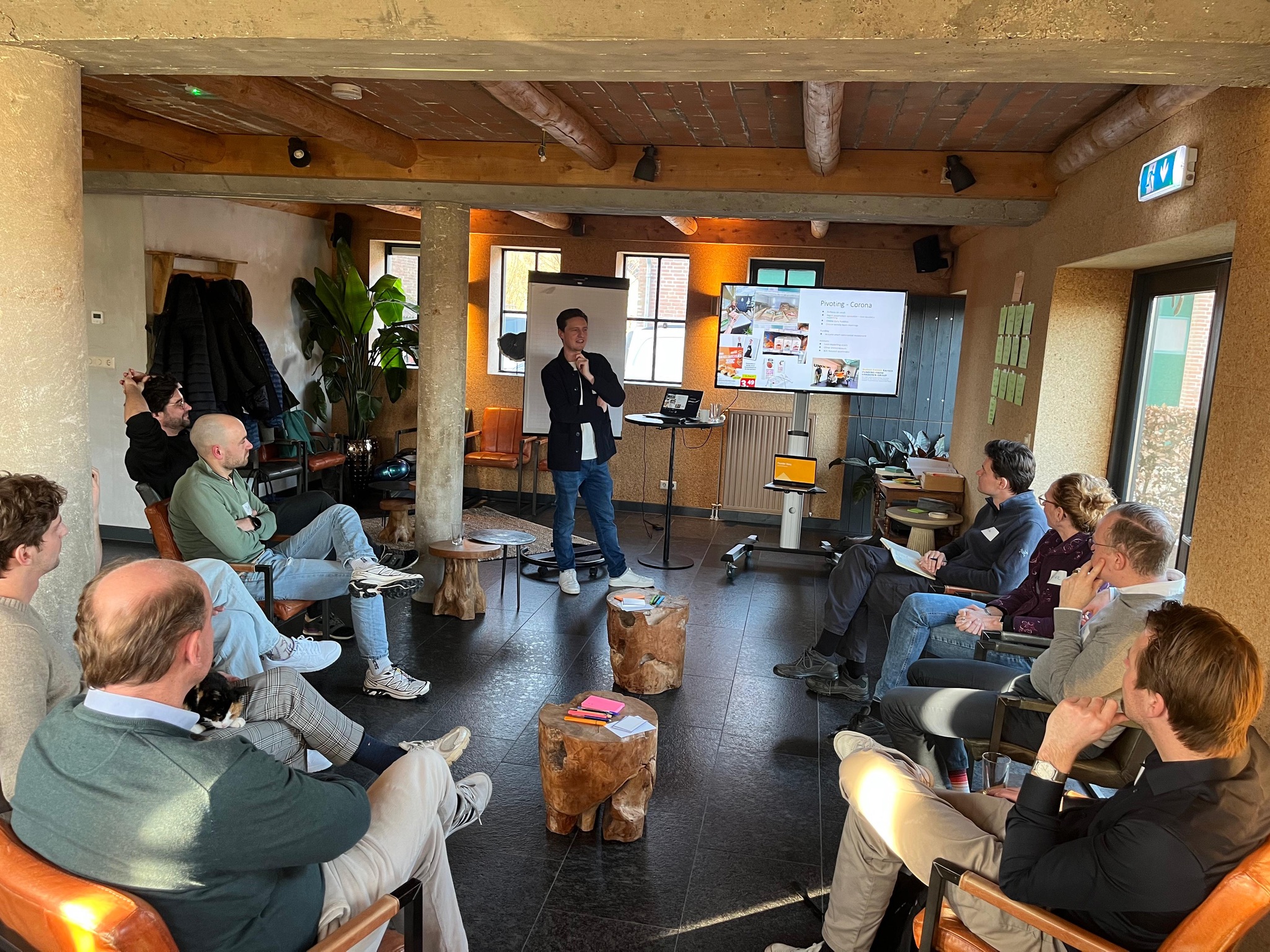 Working session with a founder